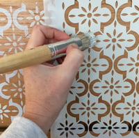 Image 4 of Medina Furniture Stencil for Furniture, Wall and Fabric Projects-Moroccan stencil-DIY 