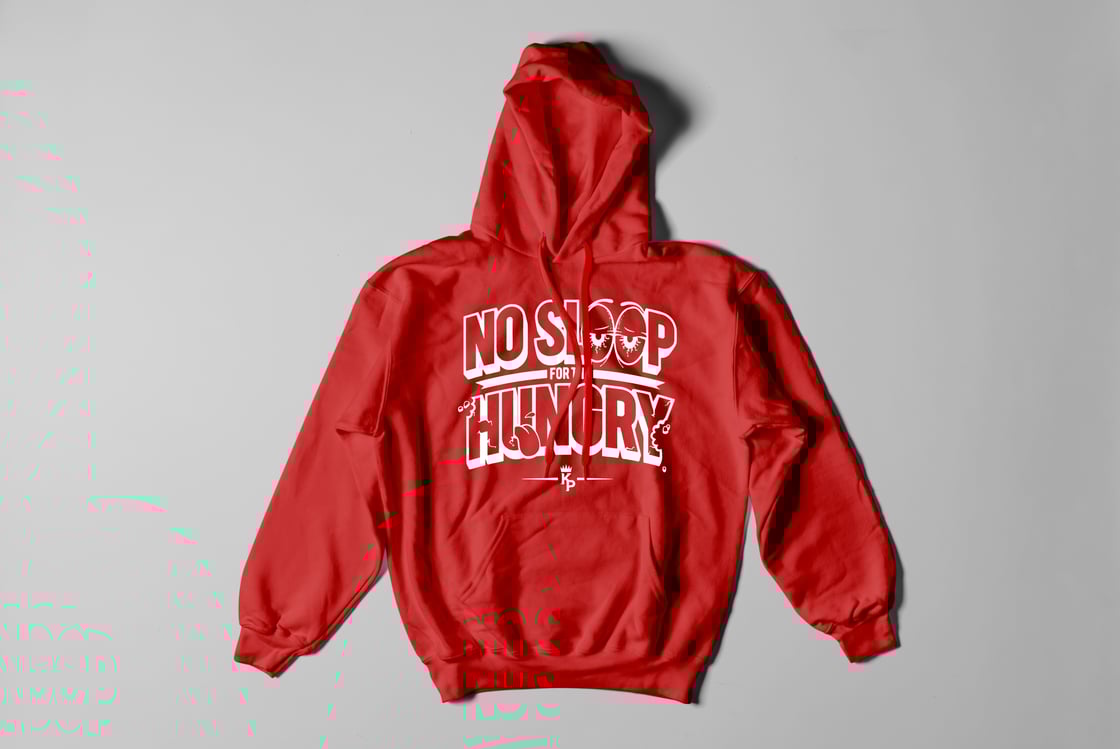 Image of No Sleep Hoodie In Red
