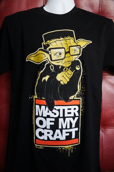 Image of Yoda Master Of My Craft (Black) Tee