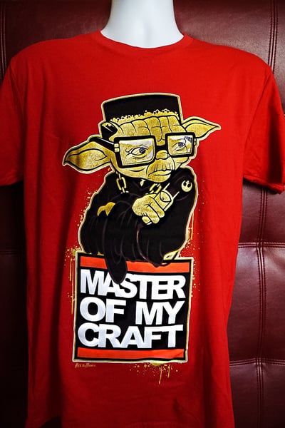 Image of Yoda Master Of My Craft (Red) Tee