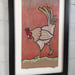 Image of "CLUCKITY CLUCK" ONE OF A KIND FRAMED LUNCH BAG ART