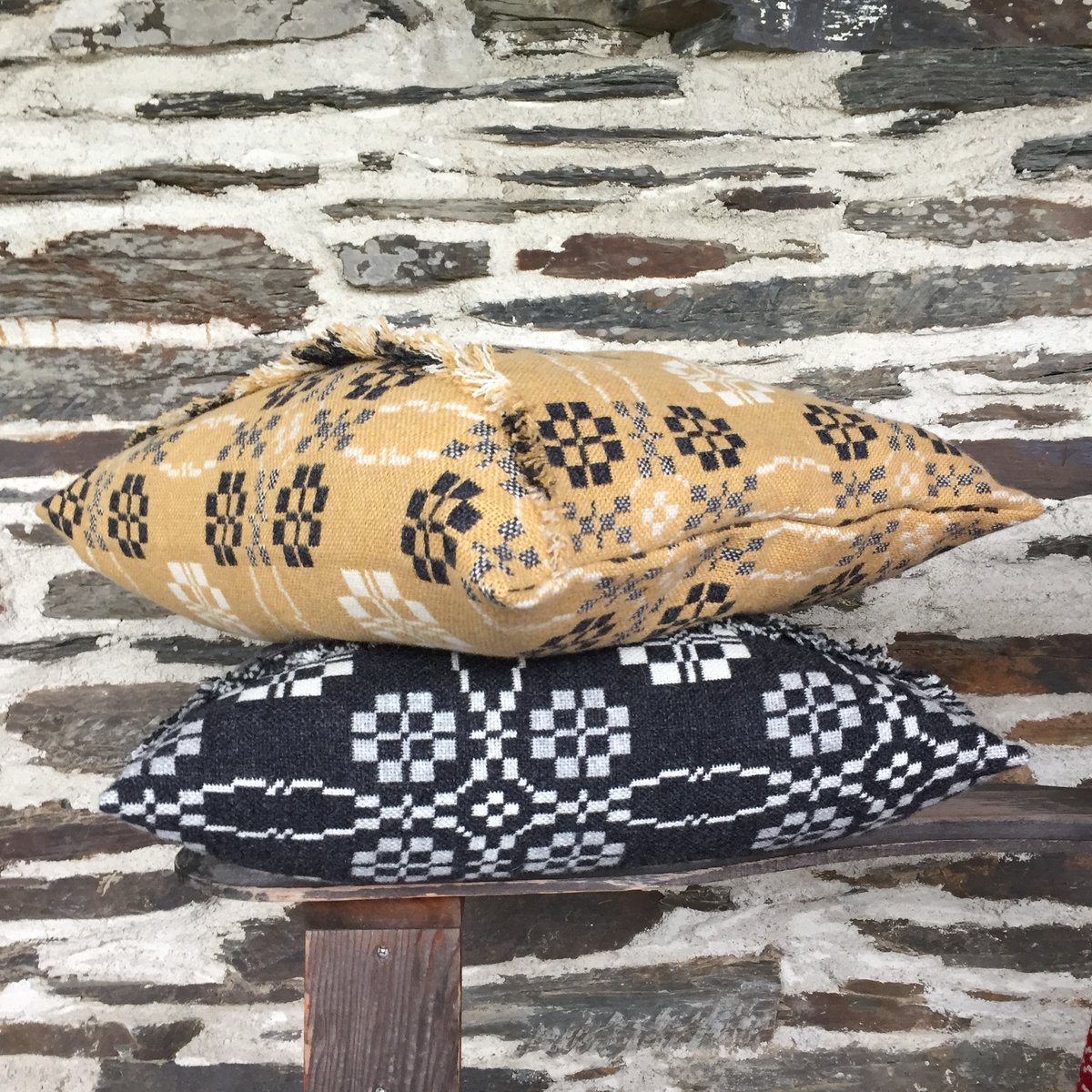 Welsh wool coldatnight blanket in charcoal — fforest general stores