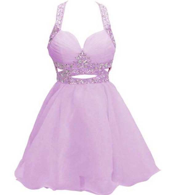 Lovely and Sweet Lavender Short  Homecoming Dresses,Short Prom Dresses Graduation Dresses