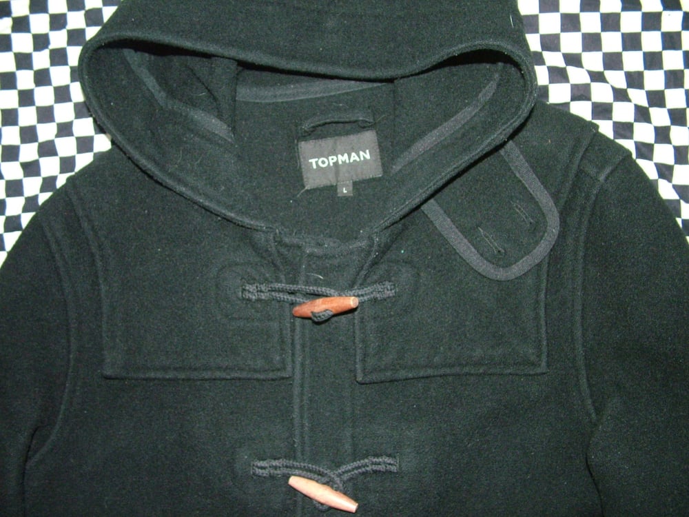 Image of Topman Black Duffle Coat Large