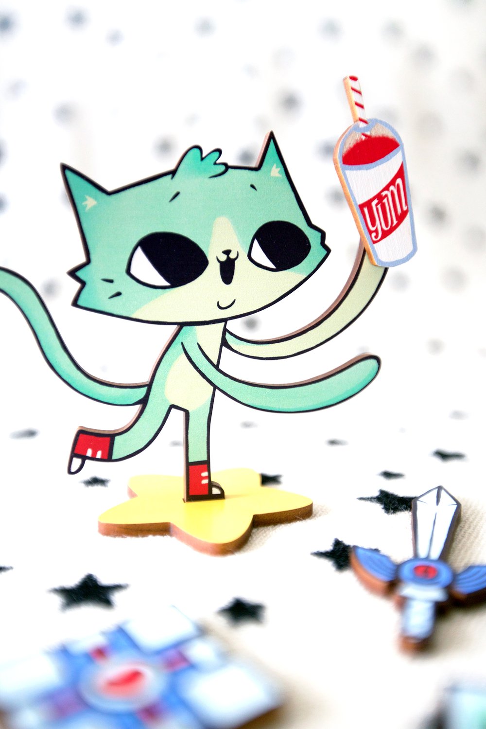 Too-dee the Gamer Kitty Magnetic Toy