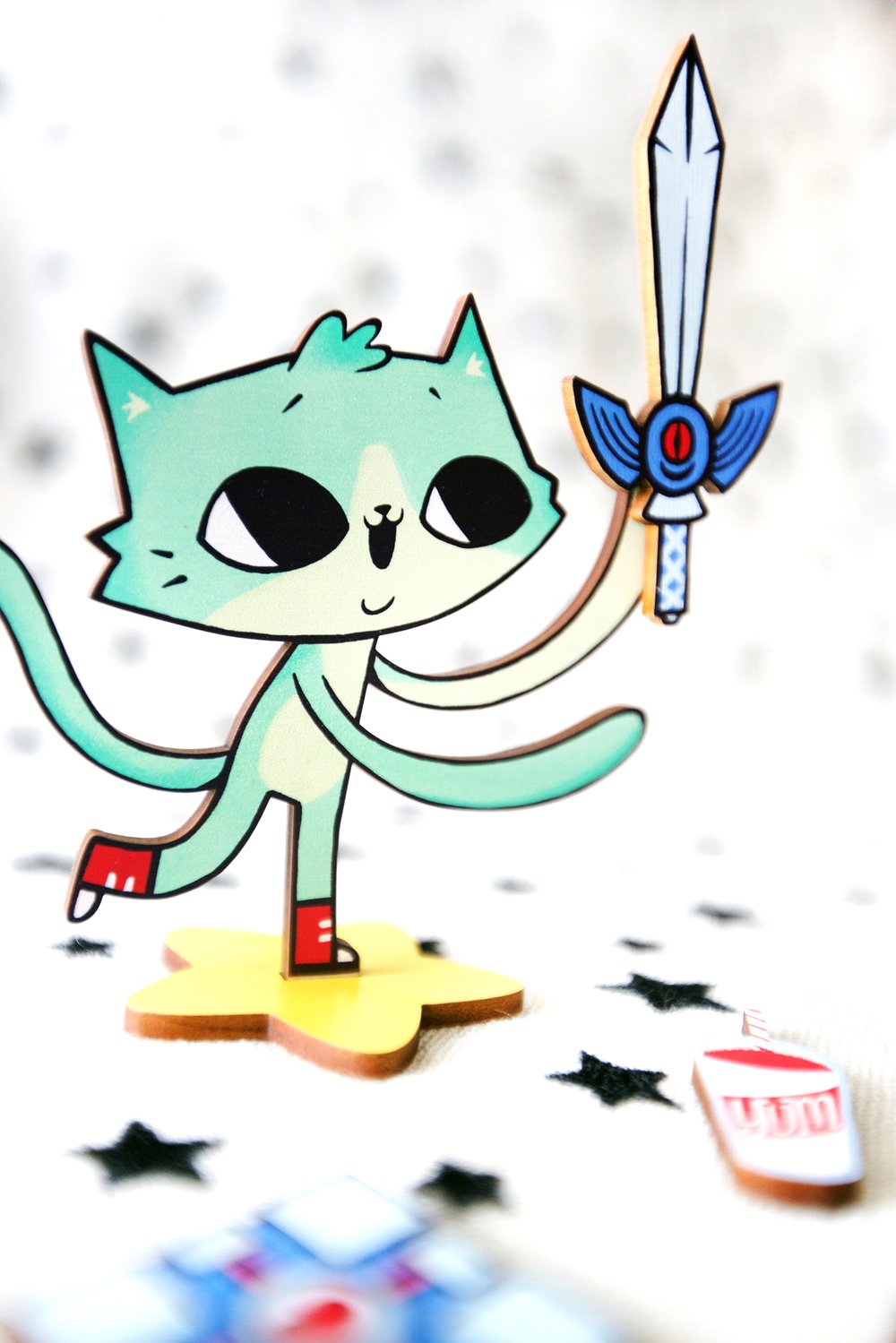 Too-dee the Gamer Kitty Magnetic Toy