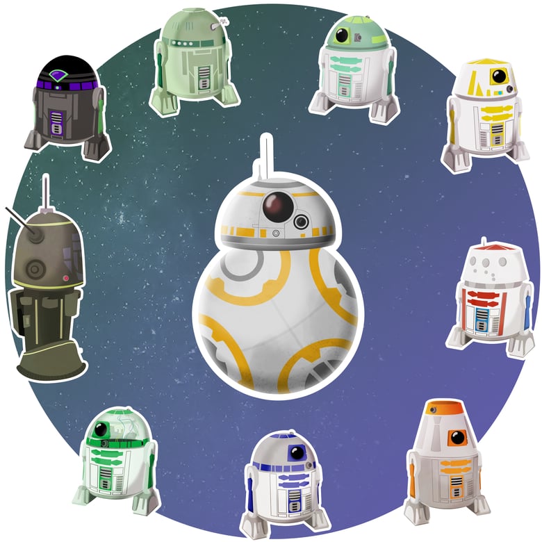 Image of Star Wars Astromech Stickers