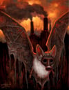 The Bat Escapes- Canvas Giclee 11x14"