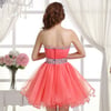 Custom Made Watermelon Ball Gown Short Prom Dresses , Homecoming Dresses, Short Party Dresses
