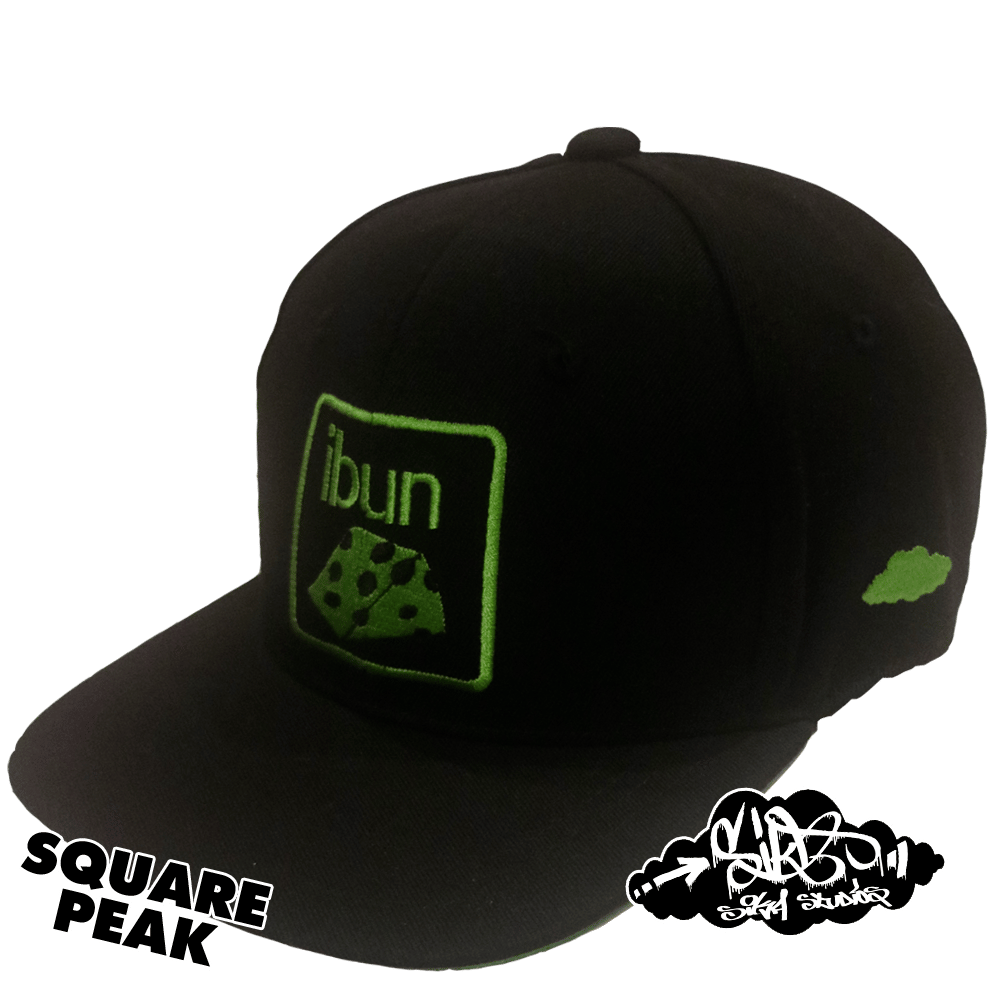 ibun cheese limited edition snapback hat (only 25 square / 25 circle peak made)