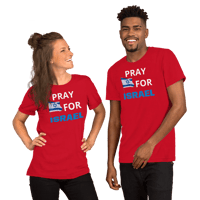 Image 12 of Unisex t-shirt (pray for Israel)