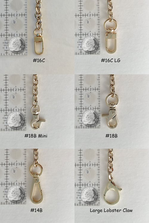 Image of LIGHT GOLD Chain Purse Strap - Rolo, Diamond Cut Accents - 3/8" (9mm) Wide - Choose Length & Clasps