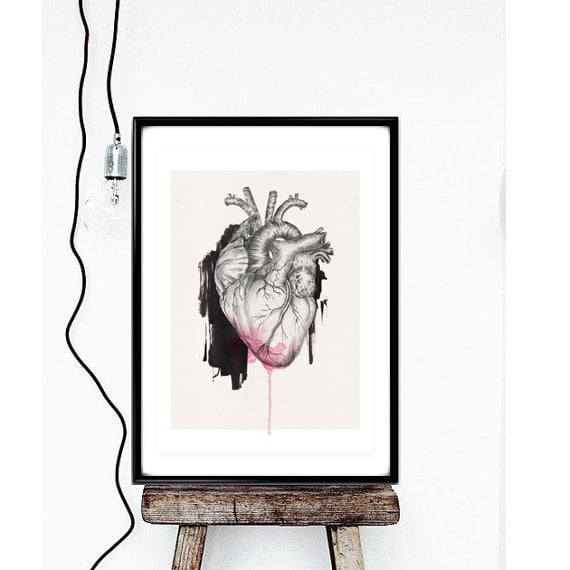 Image of i heart u | A3 size