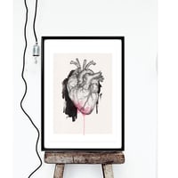 Image 2 of i heart u | A3 size
