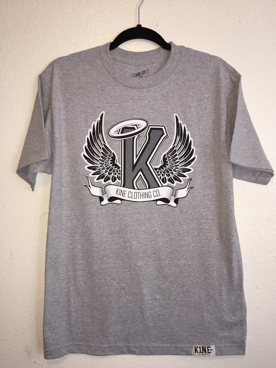 Image of Grey KINE Clothing Core Logo Tee