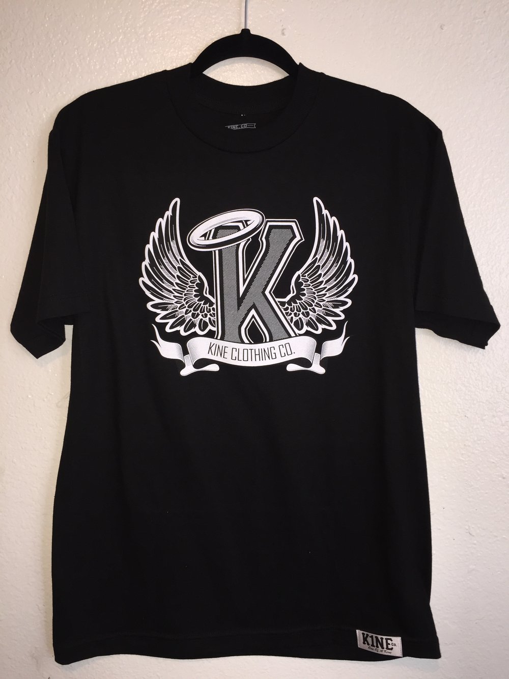 Image of Black KINE Core Logo Tee