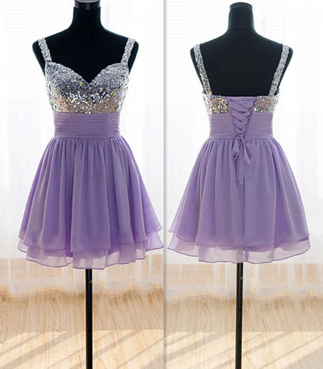 strapless open back dress ZAPAKA Women Tight Purple Short Formal Dress with Appliques Sweetheart  Party Dress – ZAPAKA AU main image 1