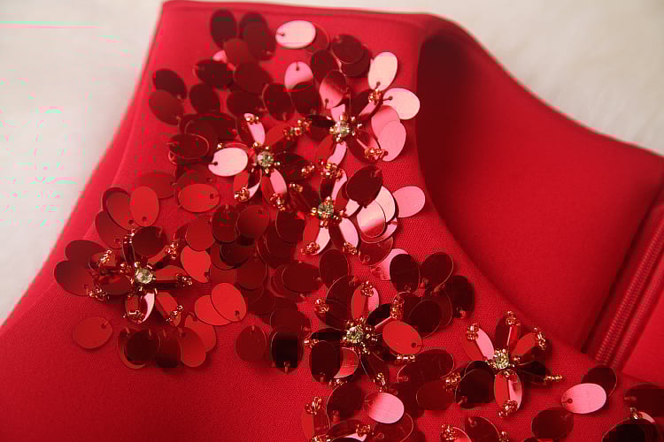 Pretty Red Short Formal Dresses, Winter Formal Dresses, Red Women Dresses