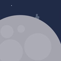 Image 2 of Man On The Moon Art Print