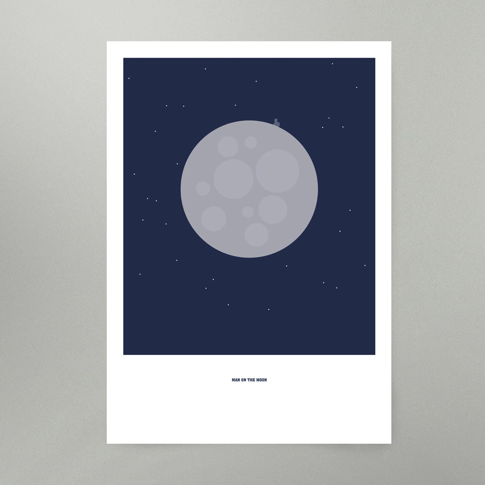 Image of Man On The Moon Art Print