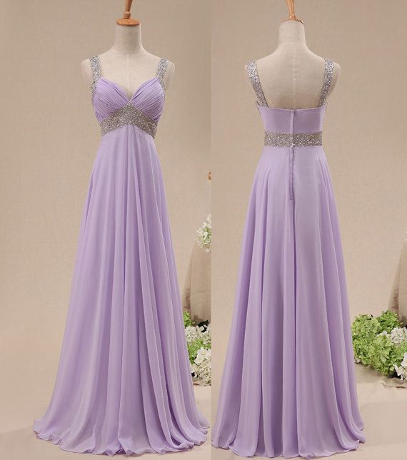  Pretty Lavender Sequins Prom Dresses , Long Prom Gown, Bridesmaid Dresses