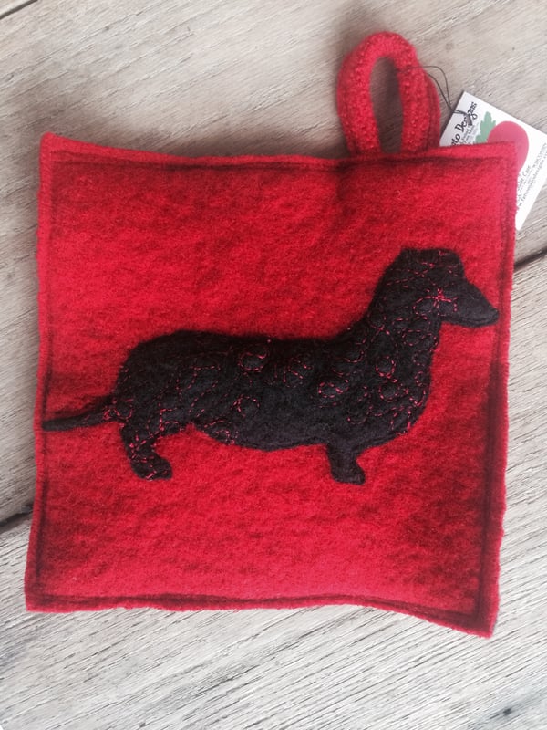 Image of Dachshund potholder