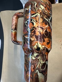 40oz number 9 in orange brown