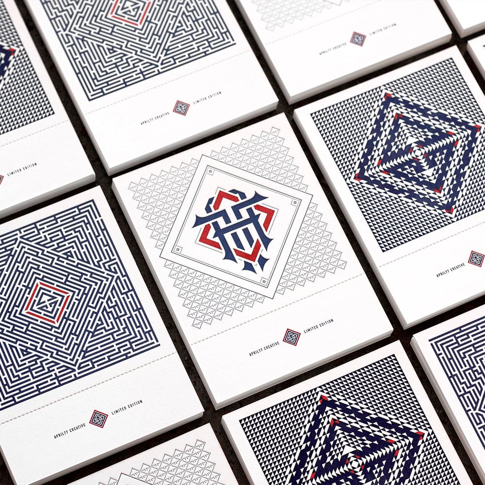 Image of A77 Letterpress Cards - Limited Edition Series of 3 - Full Set