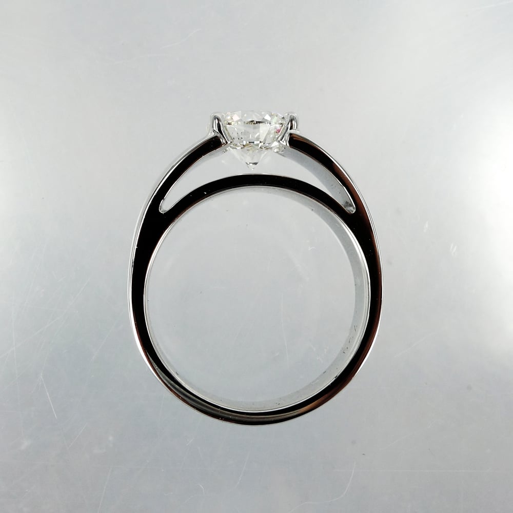 Modern Floating Solitaire Diamond Ring / Pilkington Jewellers