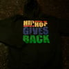 HIP HOP GIVES BACK LETTER HOODIE