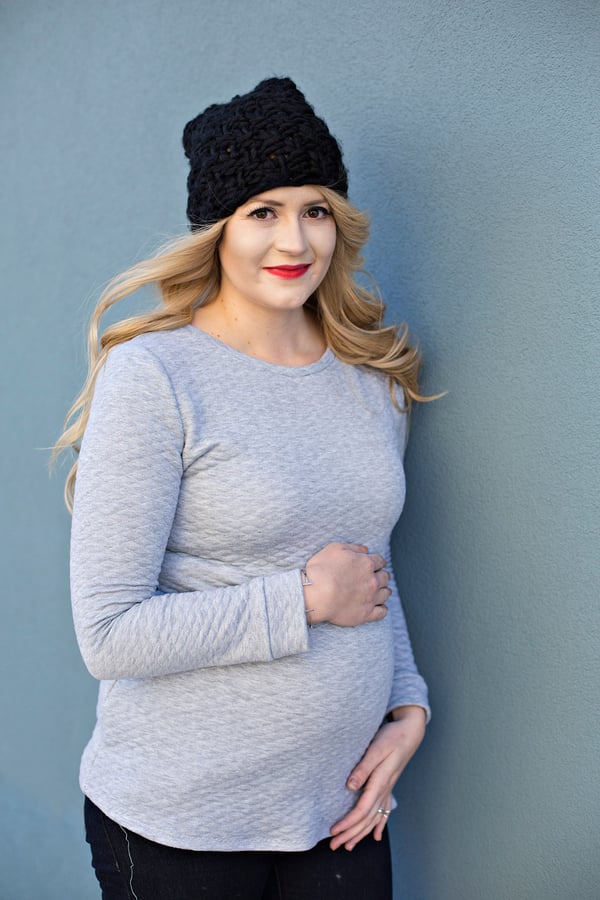 Countdown Maternity Tee + 10 Pregnancy Essentials - see kate sew