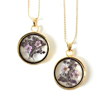 Image 2 of Floral Posy Glass Locket