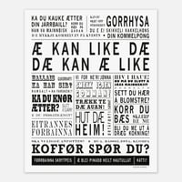 Troms plakat "Æ kan like dæ"