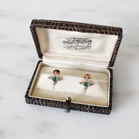 Image 3 of Ella Cross Emerald Earring