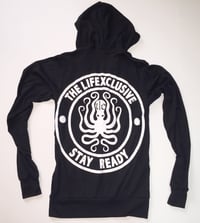 Image 1 of STAY READY FULL ZIP HOODIE BLACK/WHITE