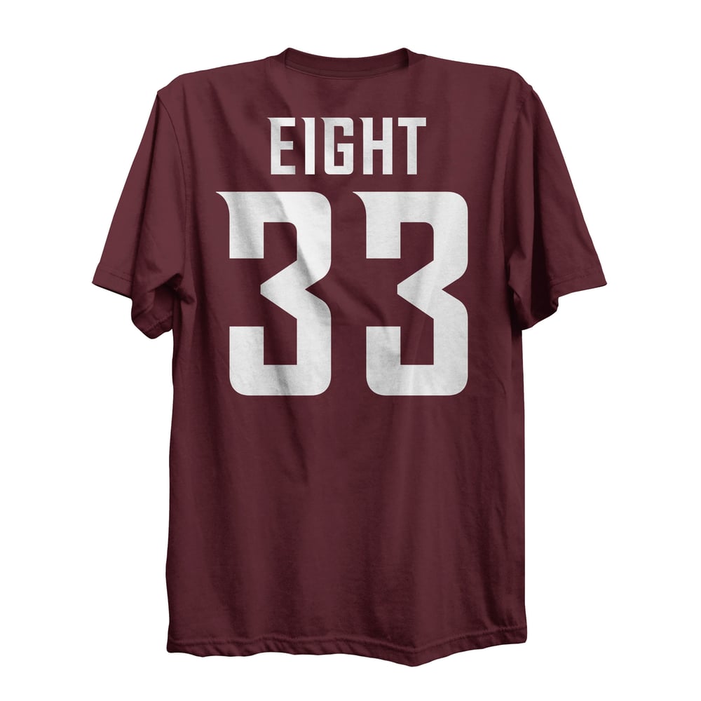 Image of LHS SCRIPT JERSEY T-SHIRT (MAROON)