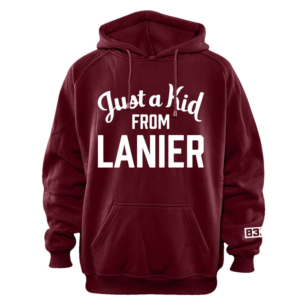 Image of LHS JUST A KID PULLOVER HOODIE (MAROON)