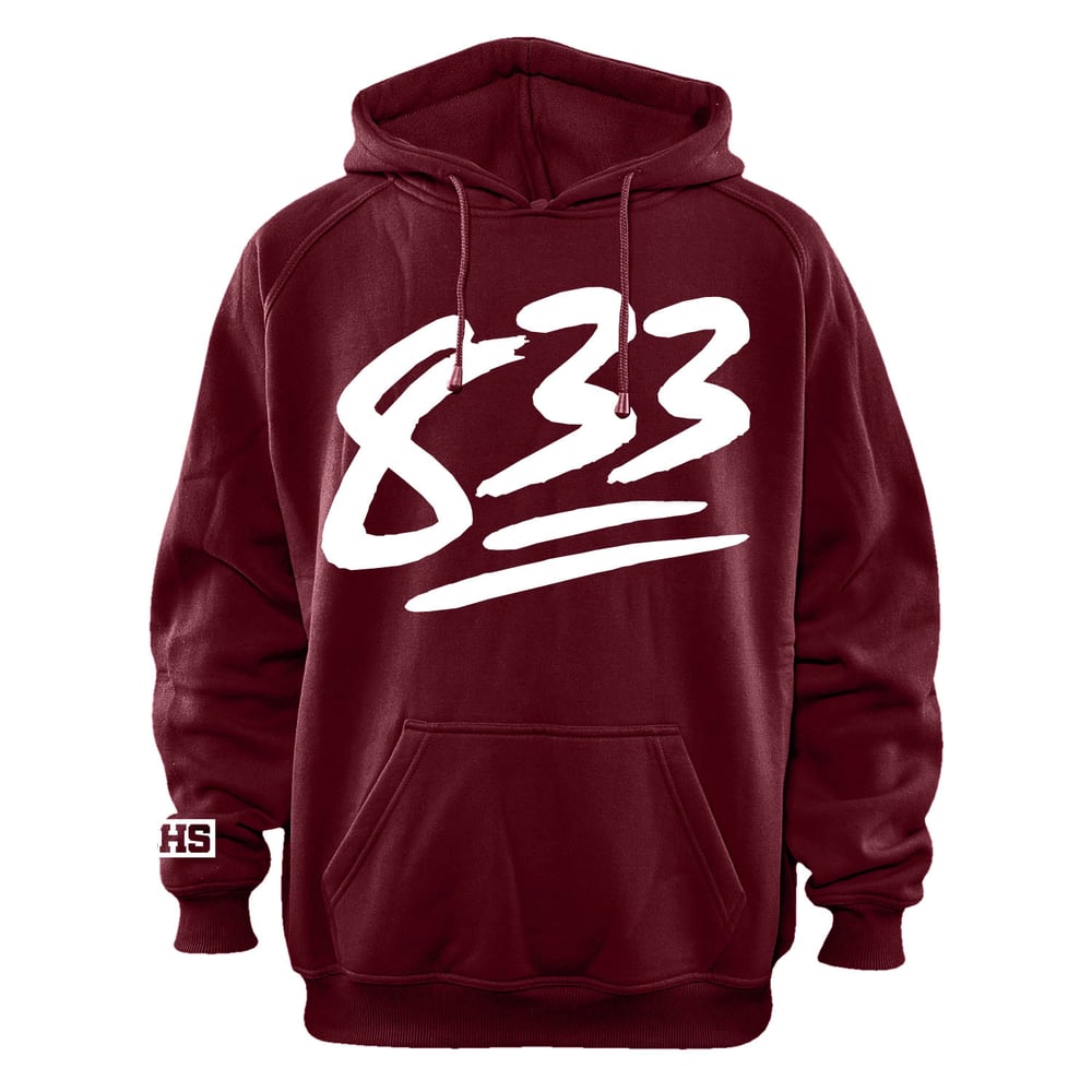Image of LHS 833 PULLOVER HOODIE (MAROON)