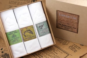Image of Box of III Men's Handkerchiefs: Fishing