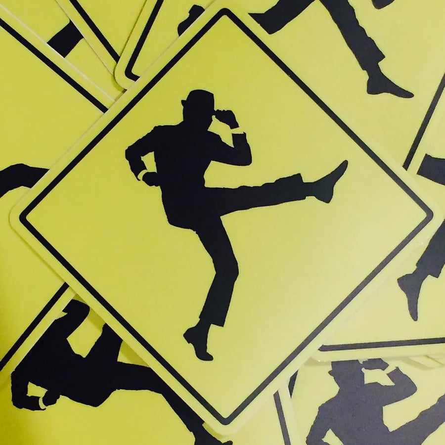 Image of Dick Van Dyke "Keep Moving" Sticker