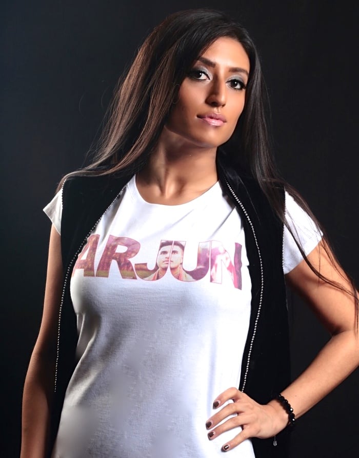 Image of ARJUN White Ladies T-Shirt 