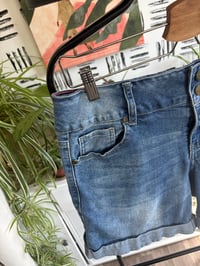 Image 2 of Denim rolled shorts 