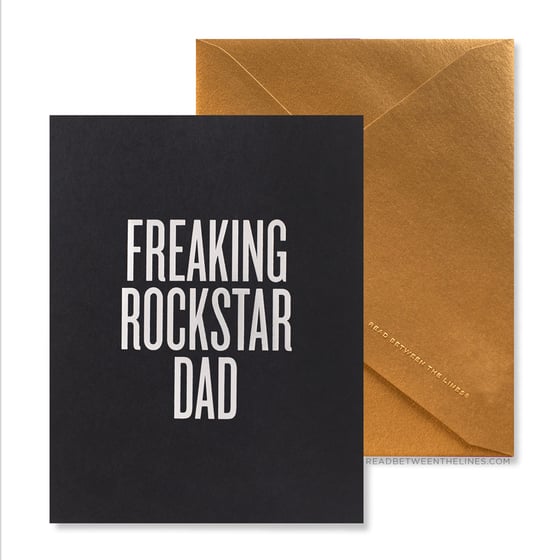Image of FREAKING ROCKSTAR DAD Card