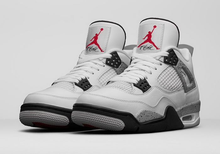 jordan retro 4 white cement precio