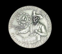 Bicentennial Quarter Skull Head