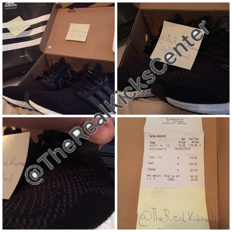 Image of Ultra Boost All Black Unstitched Custom!