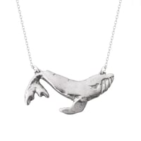 Sterling Silver Whale Necklace