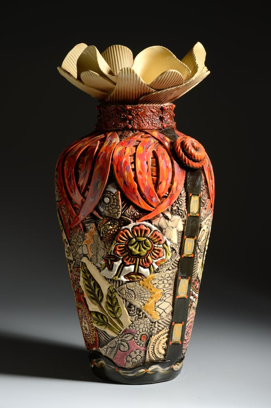 Image of Extra Large Floor Vase with Narrow Bottom