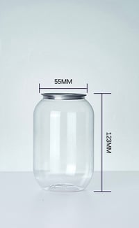 Image 1 of  Transparent Plastic Cans Suitable for Milk Tea Coffee Cake Smoothie PET Cans With Lid 500ML