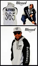 Image 1 of Blessed 365 Hooded Sweatshirt - Oxford/Black 